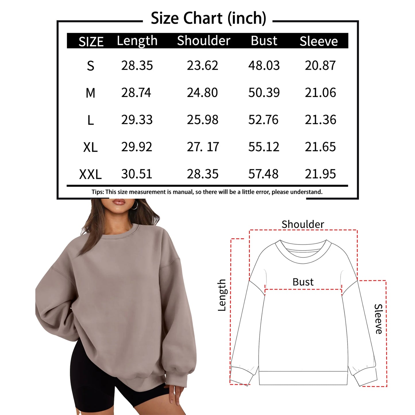 Sweatshirts for Women Crewneck