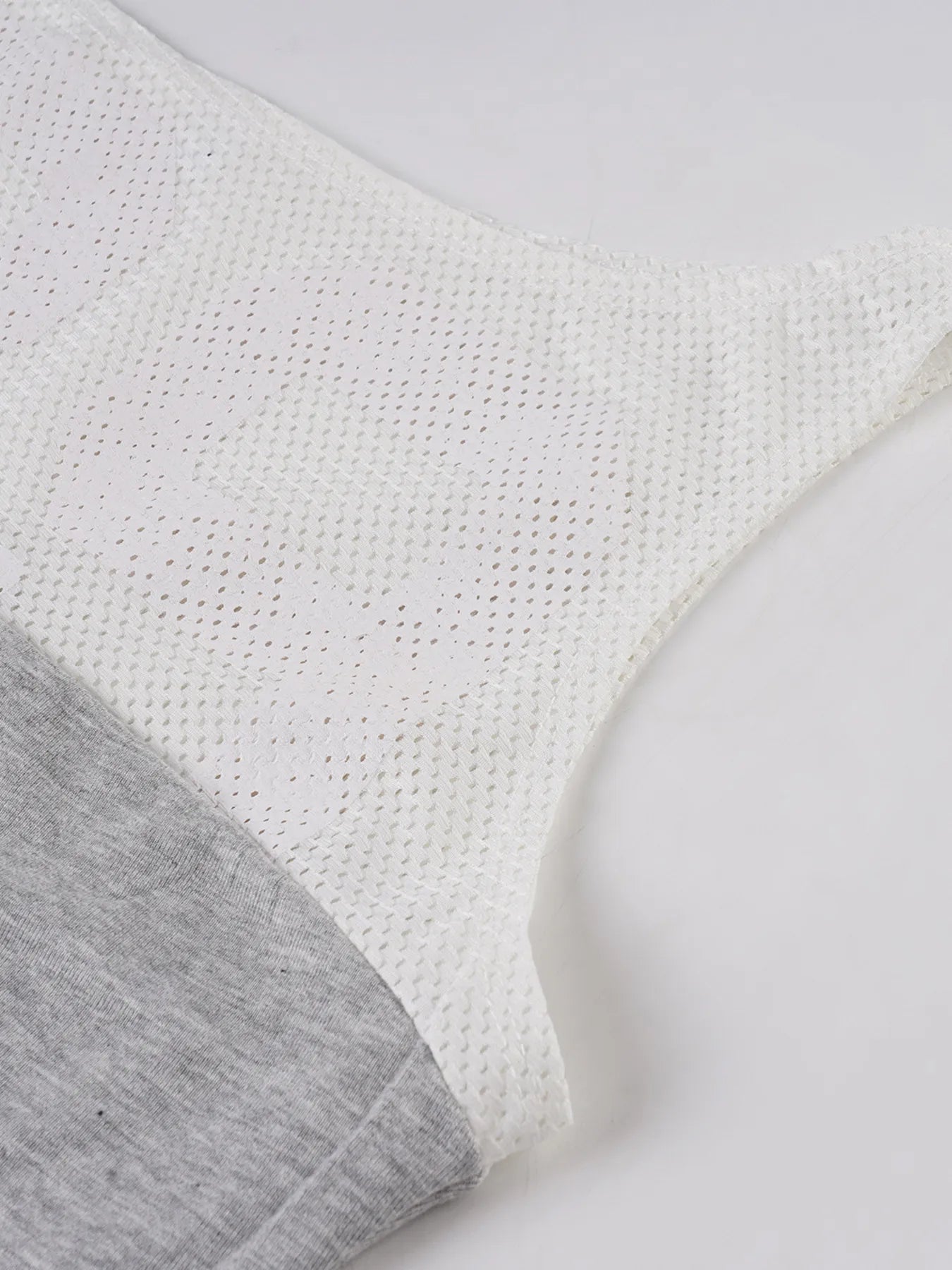 Asymmetric One-Shoulder Mesh Panel T-Shirt.