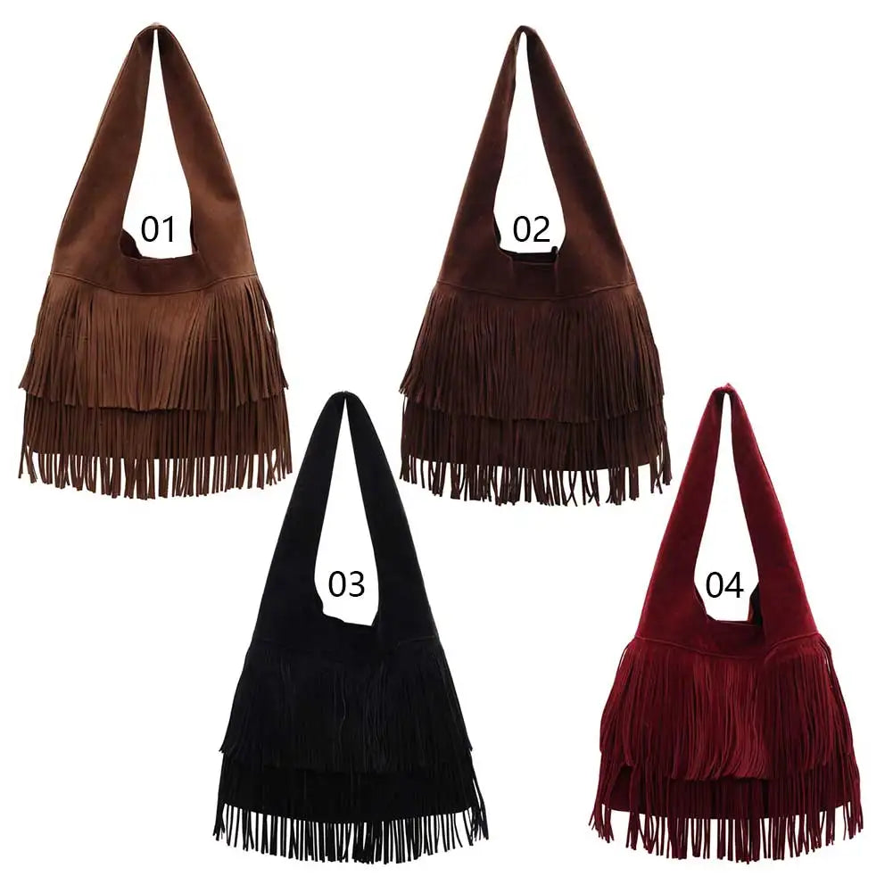 Faux Suede Shoulder Bag for Women