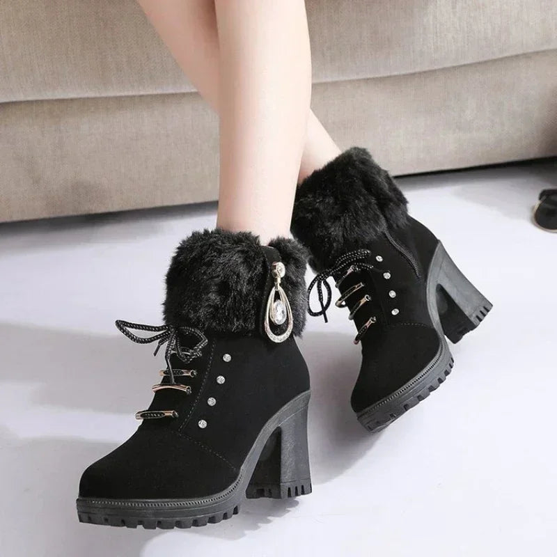 Designer High Heels Elegant Boots