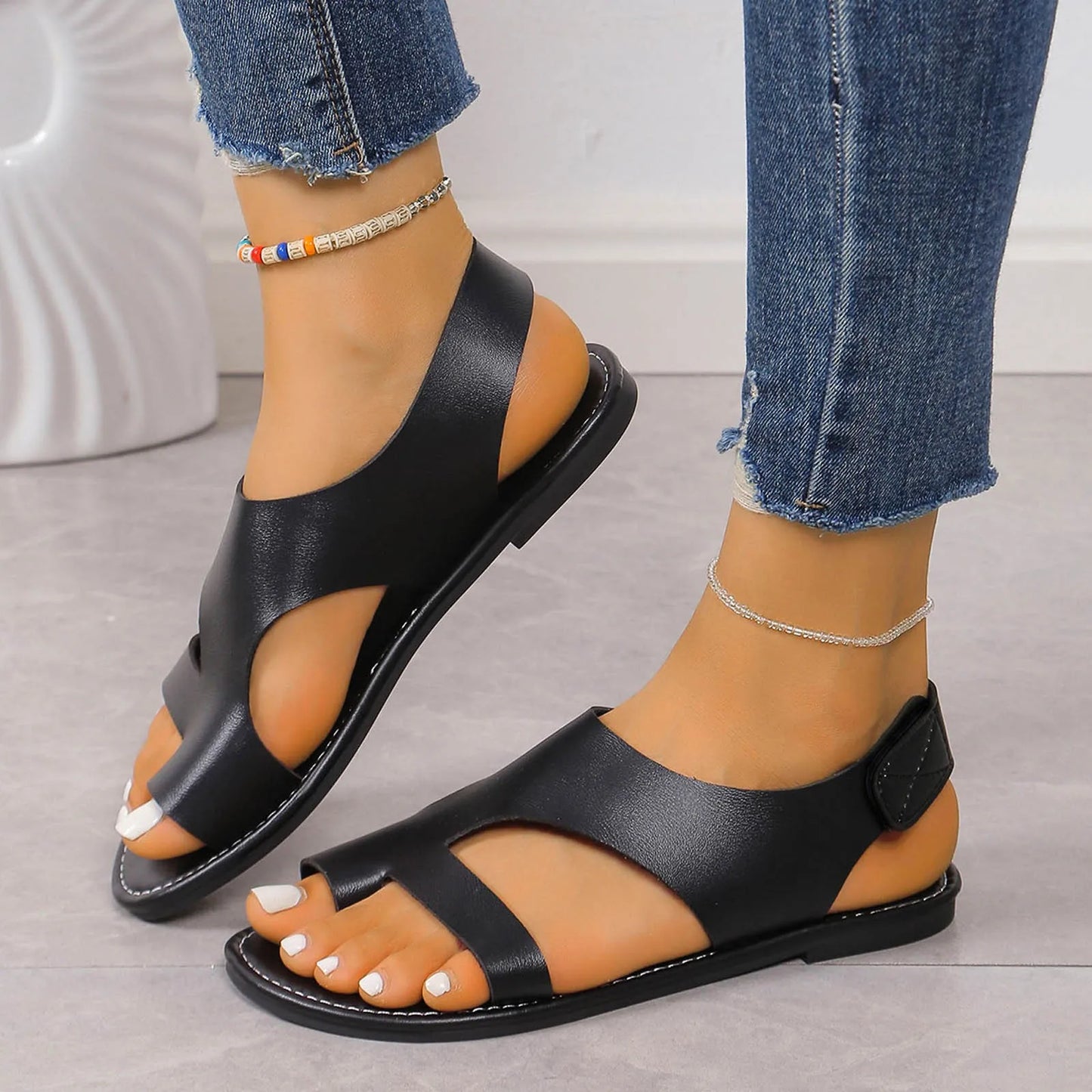 Casual Flat Beach Comfortable Sandals With Arch Support