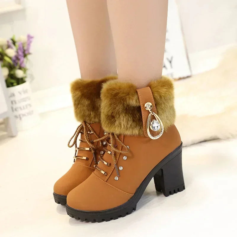 Designer High Heels Elegant Boots