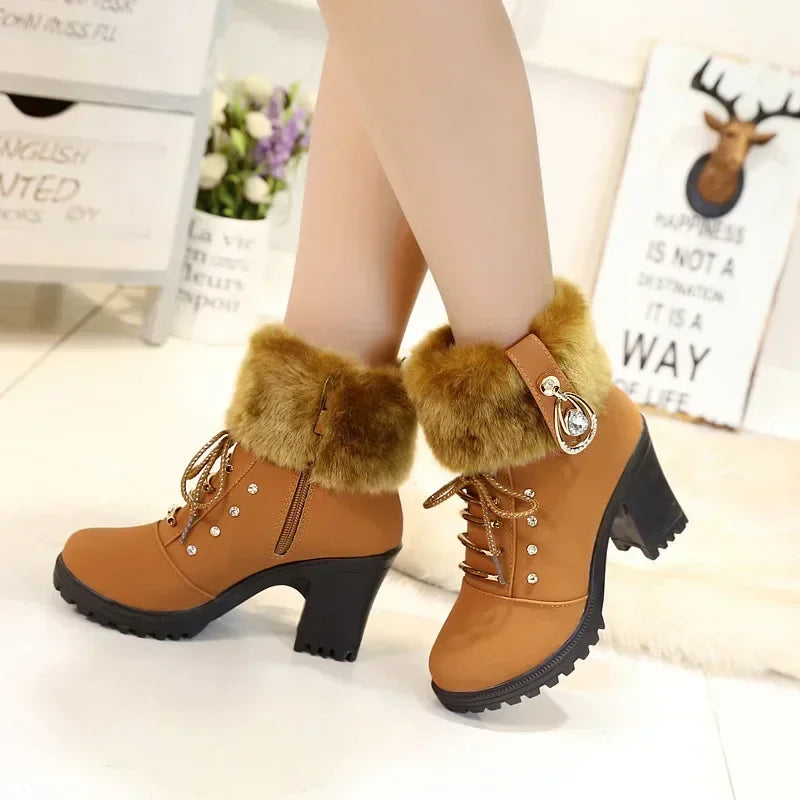 Designer High Heels Elegant Boots