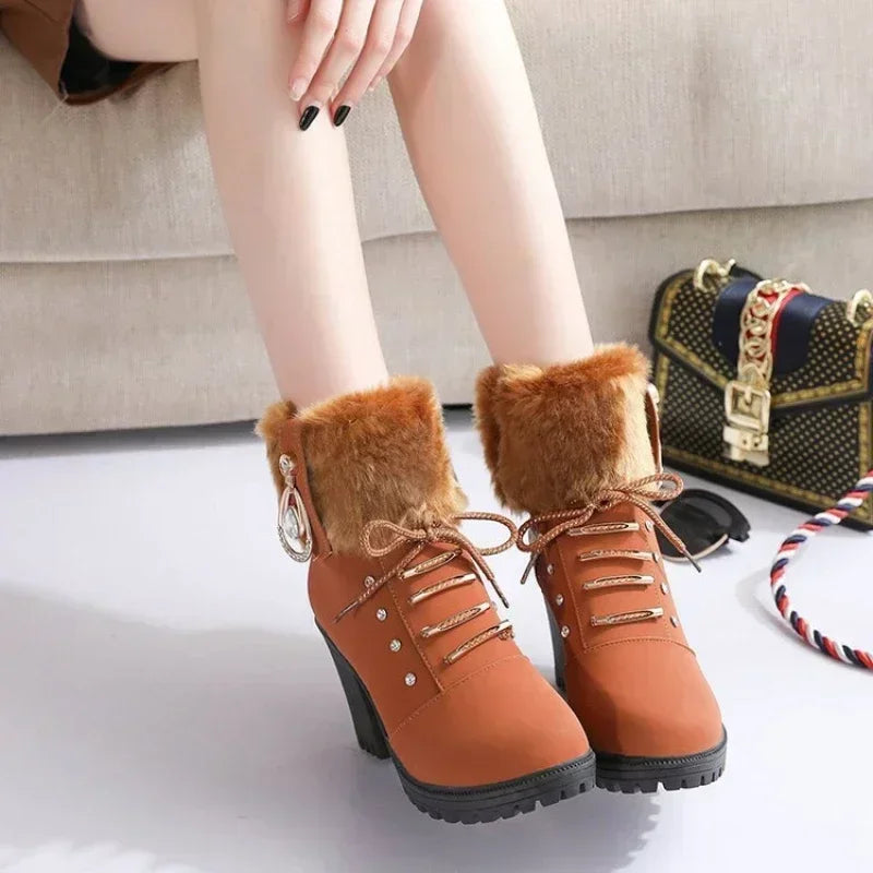 Designer High Heels Elegant Boots