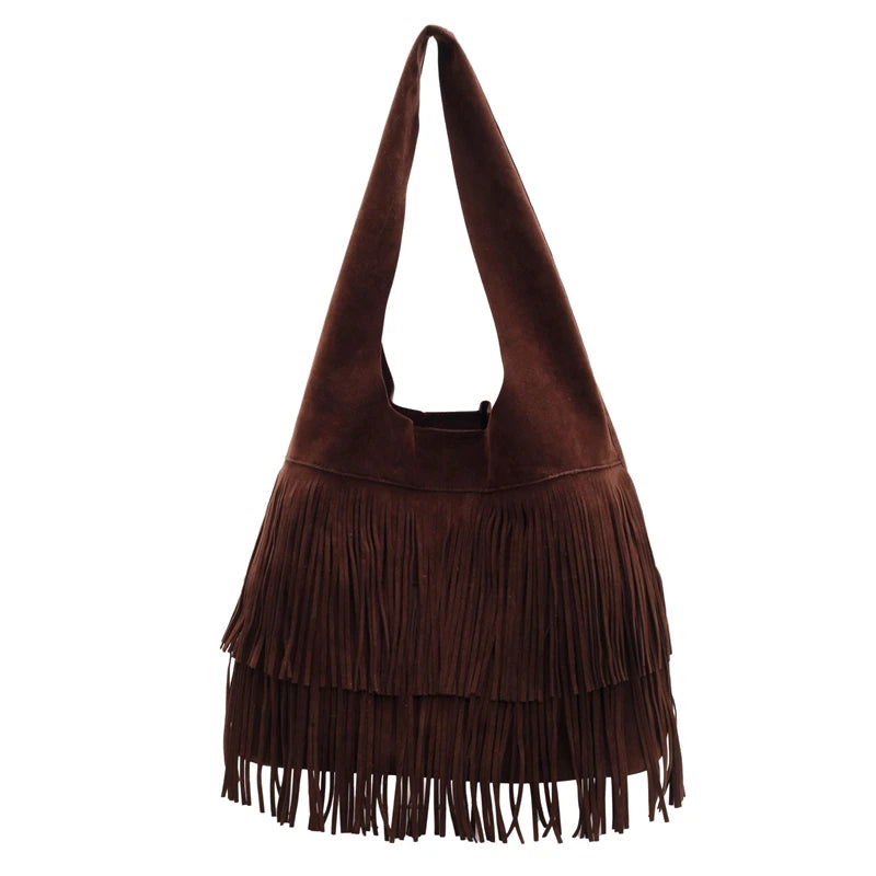 Faux Suede Shoulder Bag for Women