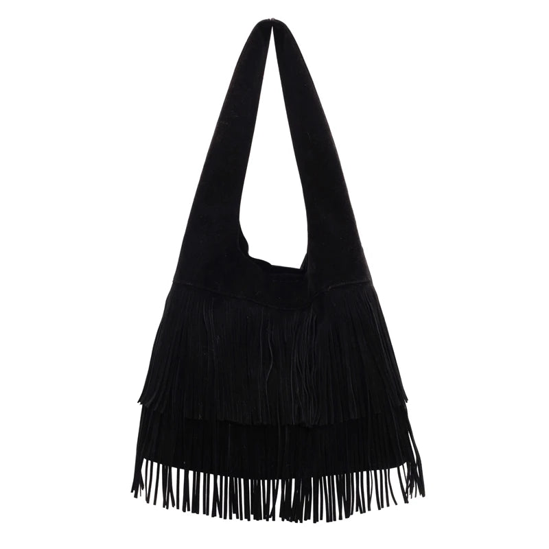 Faux Suede Shoulder Bag for Women