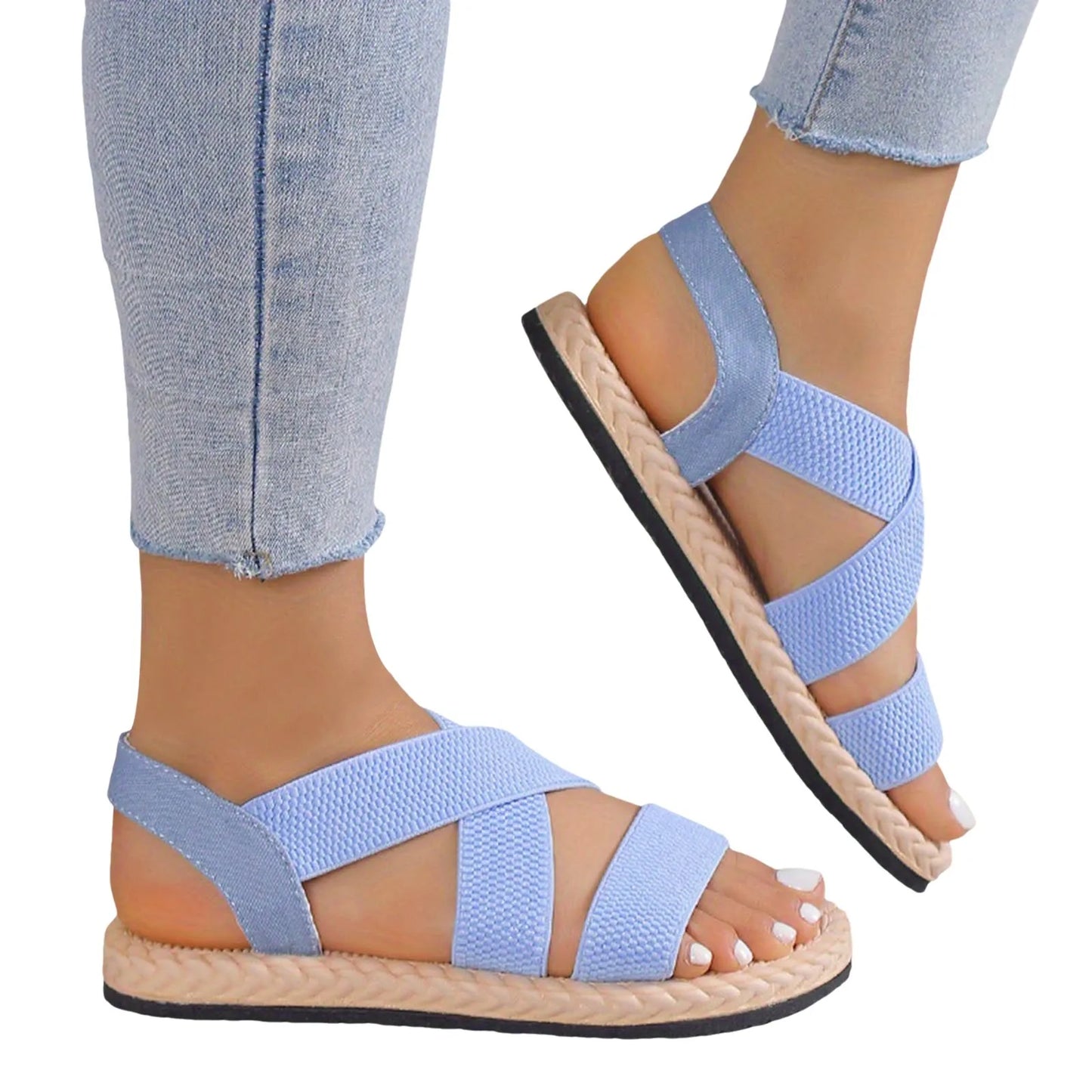 Flat Roman Shoes Beach Sandals Soft Sole