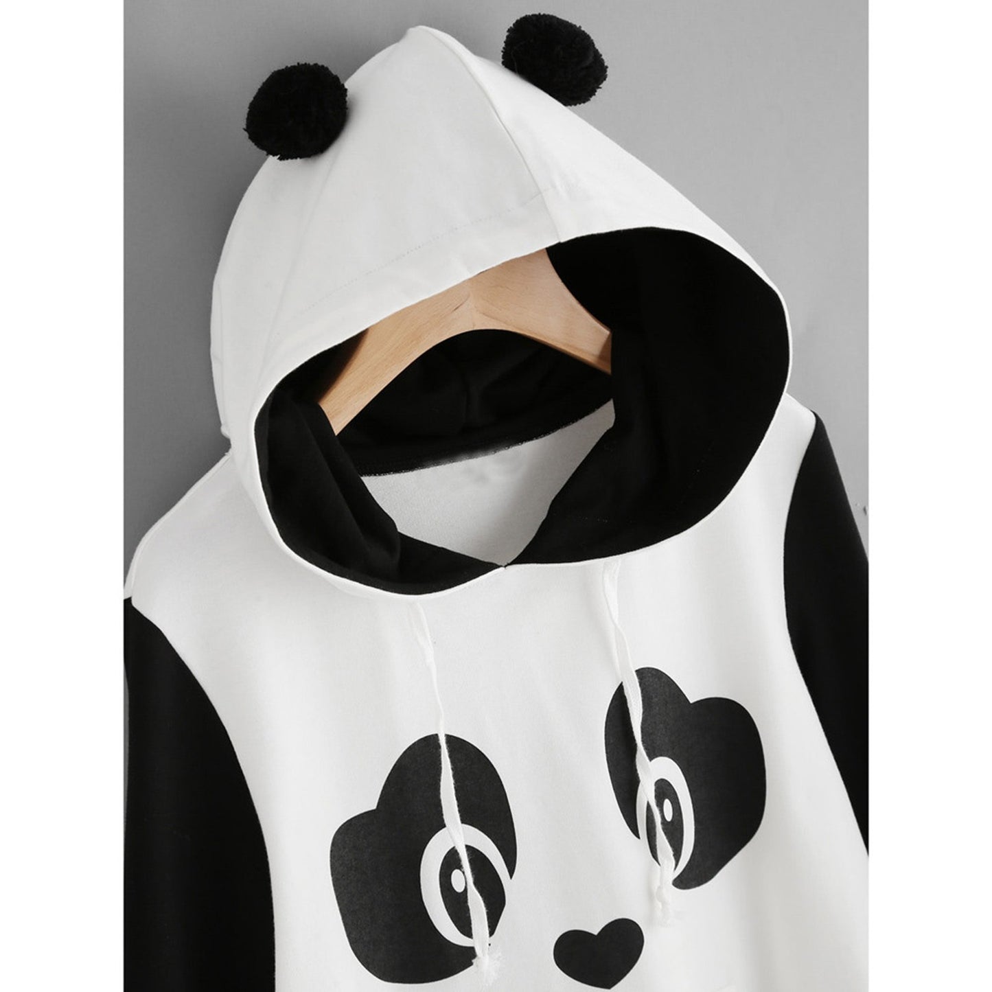 Cute Bear Ear Panda Warm Hoodie Streetwear Preppy Style