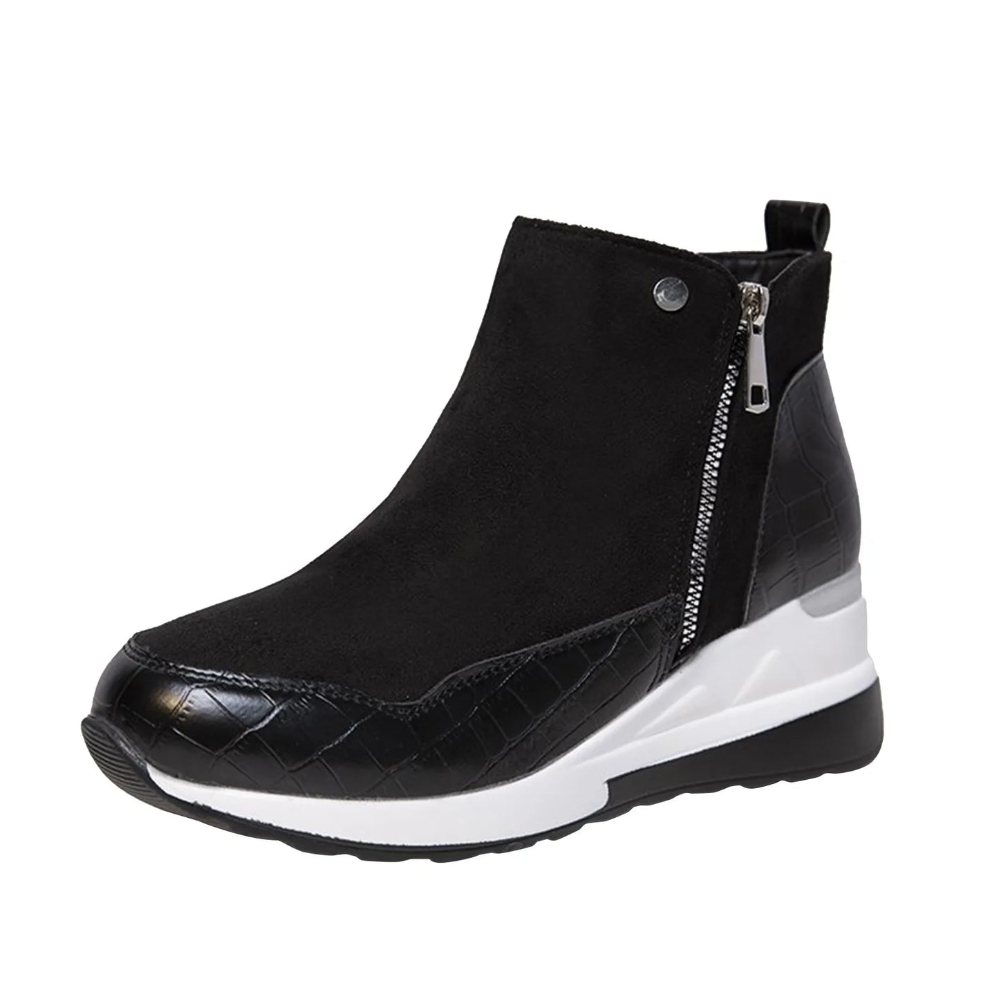 Thick Bottom Wedge Heel Casual Ankle Boots Fashionable