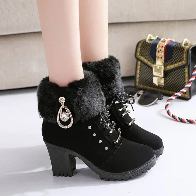 Designer High Heels Elegant Boots