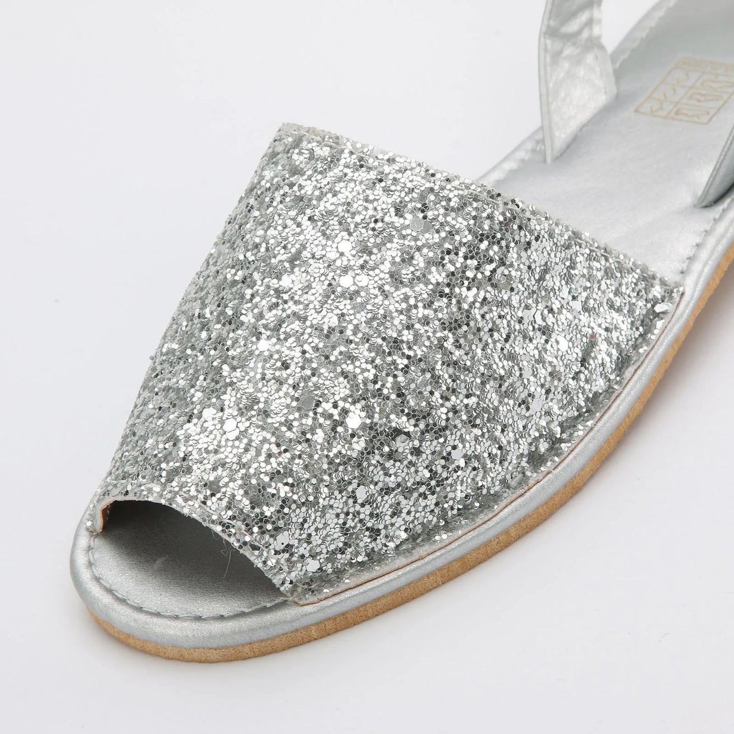 Sequined Flat Fish Mouth Sandals Women