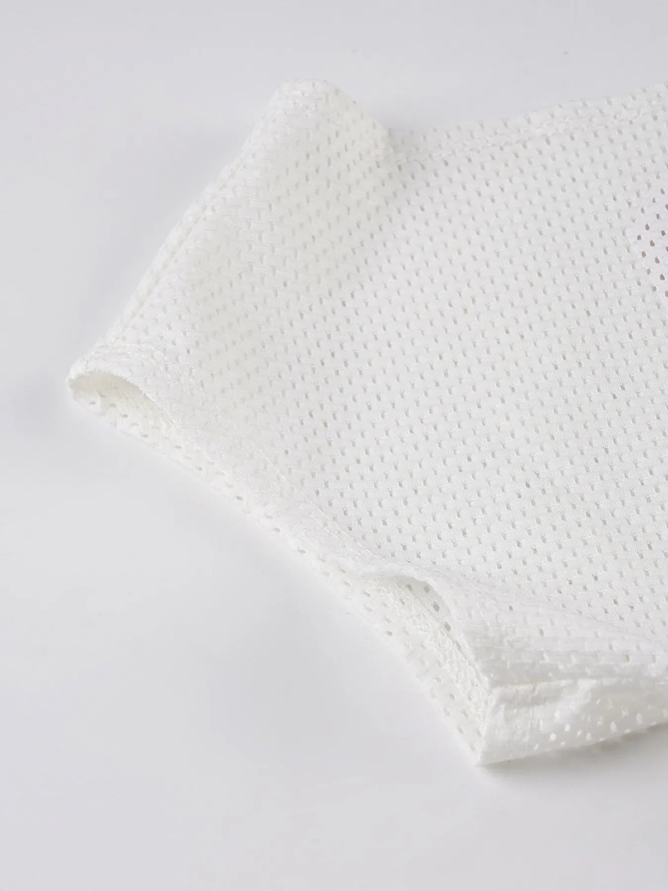 Asymmetric One-Shoulder Mesh Panel T-Shirt.