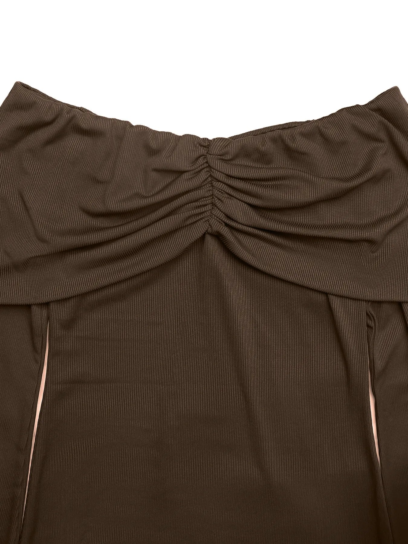 Off-Shoulder Long Sleeve Bodycon Maxi Dress.