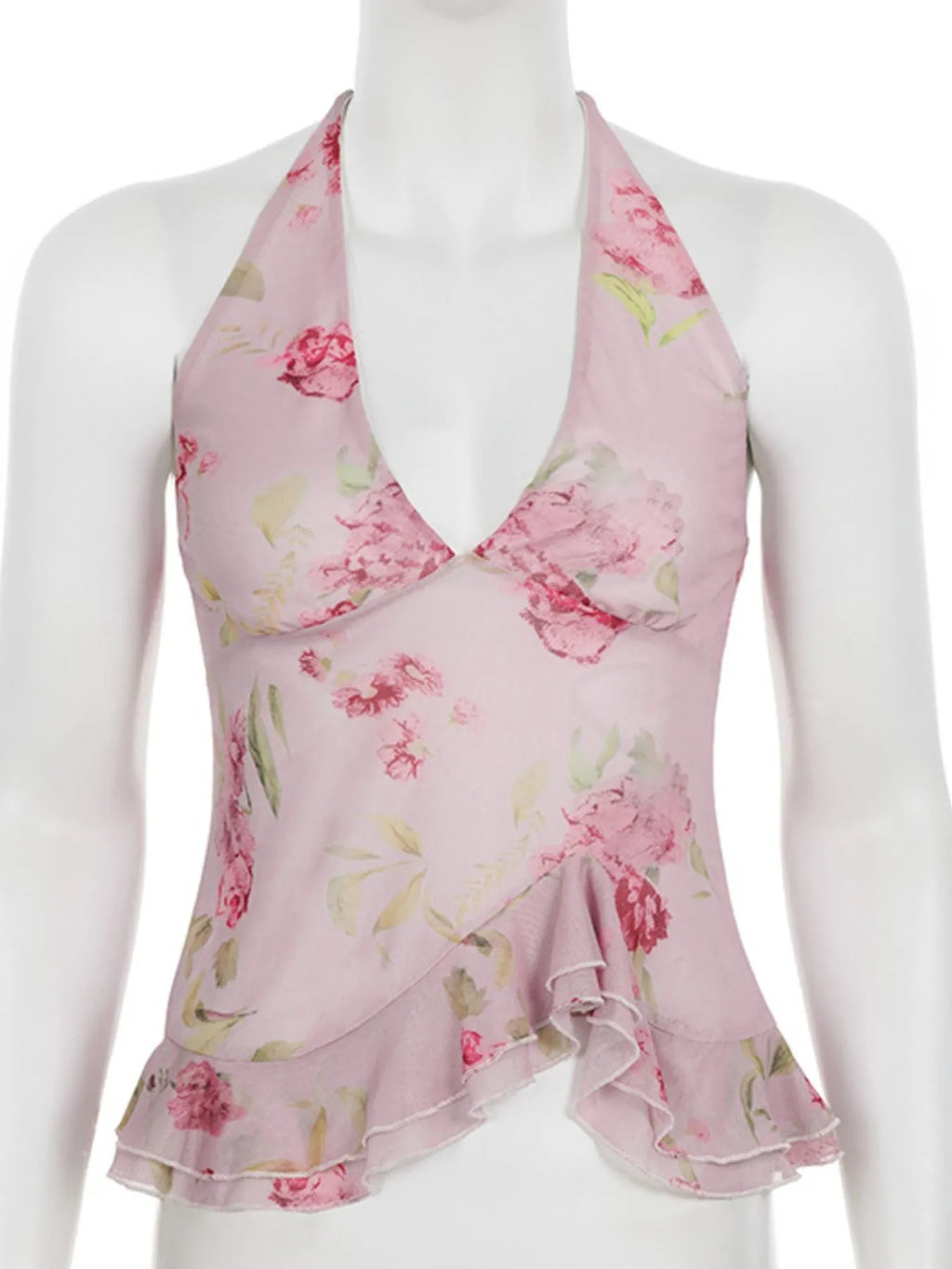 Floral Halter Neck Cami.